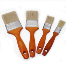 PBW-003 Synthetic Fiber Tinplated Ferrule Red Wooden Handle Paint Brush Set